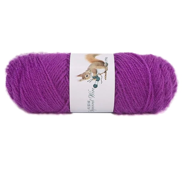Xihbxyly Hilo de Lana para Tejer, Hilo de Mohair Suave, Bufanda, Chal, Gorro de Ganchillo, Accesorios Artesanales, Perfecto para Hacer Suéteres, Madeja de 75 G, Longitud de 150 M, Lavable a Mano.