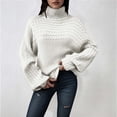 thumbnail image 2 of EDFBUYKRS Female Sweaters Halloween Knitted Sweater for Women Pattern Long Sleeve Fair Isle Pullovers Fall Winter Pullover Sweater Fall Sweater Xl, 2 of 4