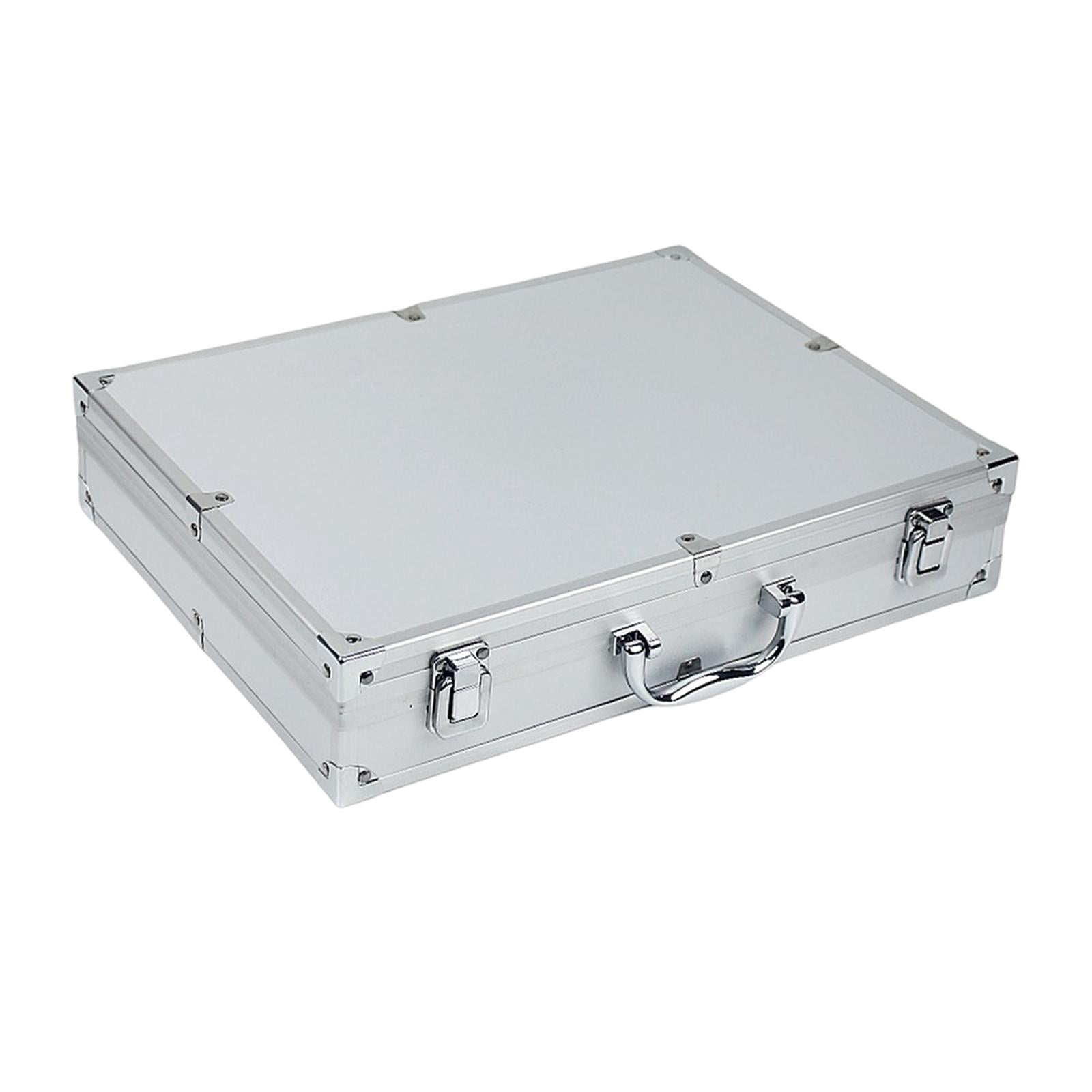 MAGIDEAL Aluminum Alloy Tool Box Carry Case Briefcase with Handle Multipurpose Sturdy Organizer Carrying Suitcase for Warehouse Travel