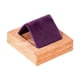 thumbnail image 2 of Soporte de madera para pendientes, exhibidor de pendientes, organizador de pendientes suave para regalo Morado oscuro, 2 of 7