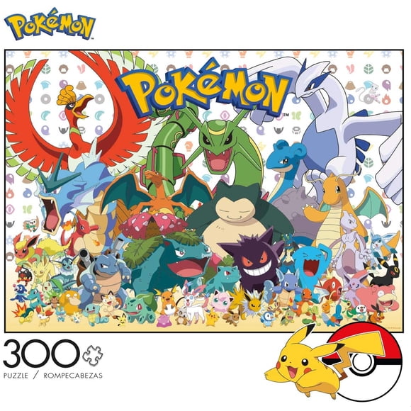 Rompecabezas Buffalo Games Pokémon Favoritos de los Fans 300 Piezas 21.25'L X 15'W