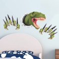 thumbnail image 5 of RV Pegatinas de pared de dinosaurio 3D, pegatinas de pared, calcomanías murales para dormitorio, sala de estar, pared de TV Rojo Verde, 5 of 5