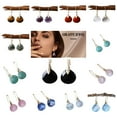 thumbnail image 5 of Crystal Stone Hook Dangle Drop Earrings for Women Dainty Colorful Crystal Healing Teardrop Dangling Lightweight Hypoallergenic Fashion Trendy Jewelry Gift, 5 of 8