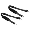thumbnail image 1 of Unique Bargains Shoulder Strap, 2 Pcs Nylon Webbing Adjustable Replacement Strap with Detachable Anti Slip Padded Clip, Black, 1 of 6