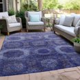 thumbnail image 4 of Dalyn Rugs Machine Washable Indoor/Outdoor Chantille Purple 3' x 5' Rug, 4 of 9