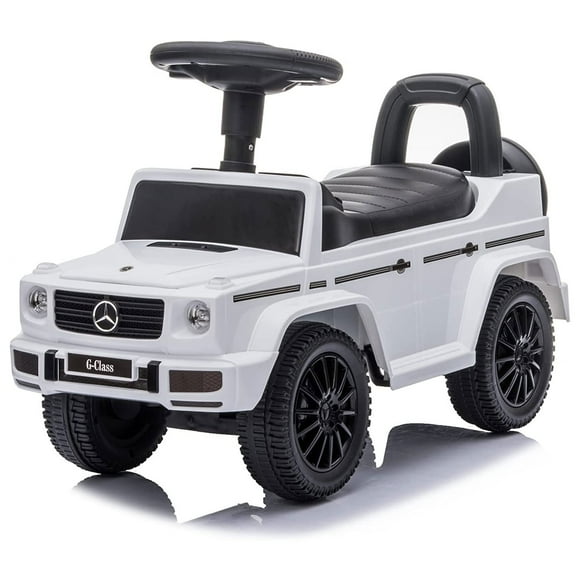 Best Ride On Cars Kids Stroller Mercedes G-Wagon Push Car, White