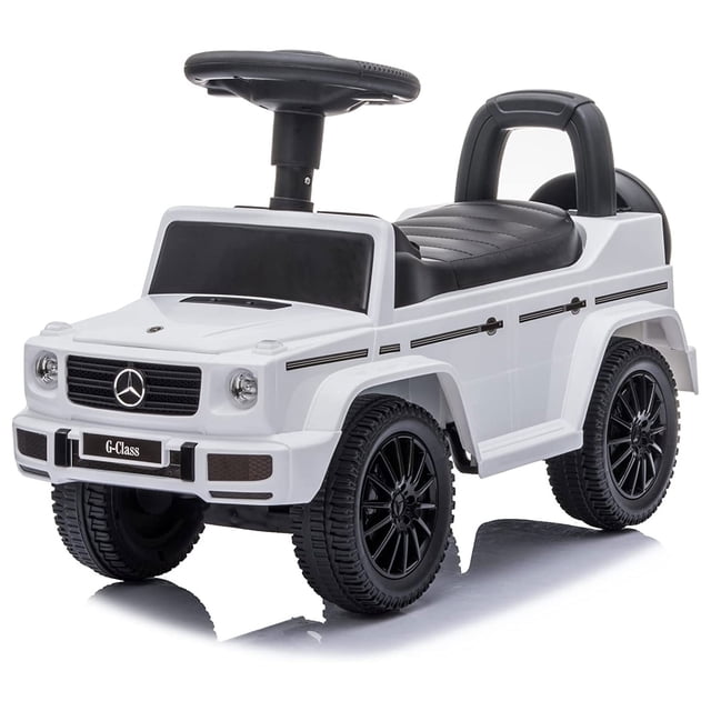Best Ride On Cars Poussette pour Enfants Mercedes G-Wagon Voiture Pousse-Pousse, Blanc