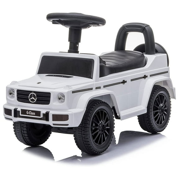 Best Ride On Cars Kids Stroller Mercedes G-Wagon Push Car, White