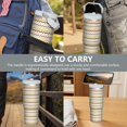 thumbnail image 7 of Modern 30oz Handheld Travel Tumbler with Handle – Double Wall Stainless Steel Insulated Cup, Flip Straw Lid, Leak-Proof & BPA-Free for Hot and Cold Drinks – Durable Coffee & Juice Mug White, 7 of 7