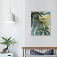 thumbnail image 3 of ONETECH  Palm Tree Canvas Wall Art: Bathroom Coconut Leaf Painting Print Bedroom Hawaii Sunset Ocean Beach Picture Abstract Tropical Seascape Artwork Colorful Coastal Scenery Wall Art, 3 of 4
