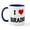 White/Navy Inside, variant on CafePress - I Love BRAINS Mug - 11 oz Ceramic Mug - Novelty Coffee Tea Cup