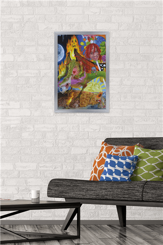 Trippie Redd - Trip at Knight Album Cover Wall Poster, 14.725" x 22.375" Framed