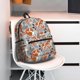 thumbnail image 5 of Disketp Vintage Blue Fox Family A Mochila Ligera Clásica con Múltiples Bolsillos, Mochila Casual para Hombre y Mujer, Ideal para Escuela, Trabajo y Viajes, 5 of 6