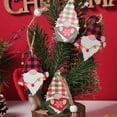 thumbnail image 2 of NWOKYZGH 12-Piece Christmas Pendant Gnome Set - Wooden Tree Decorations - Funny Gnomes with Christmas Hats and Gifts - Wooden Christmas Pendants - Christmas Tree Decorations, 2 of 4
