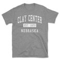 thumbnail image 1 of Clay Center Nebraska Classic Established Men's Cotton T-Shirt, 1 of 1