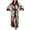 Black Grey, variant on Women's Long Bath Robe Floral Chic Billowy Drop Shoulder Light Satin Bridal Bathrobe Printed Loungewear Black Small-X-Large