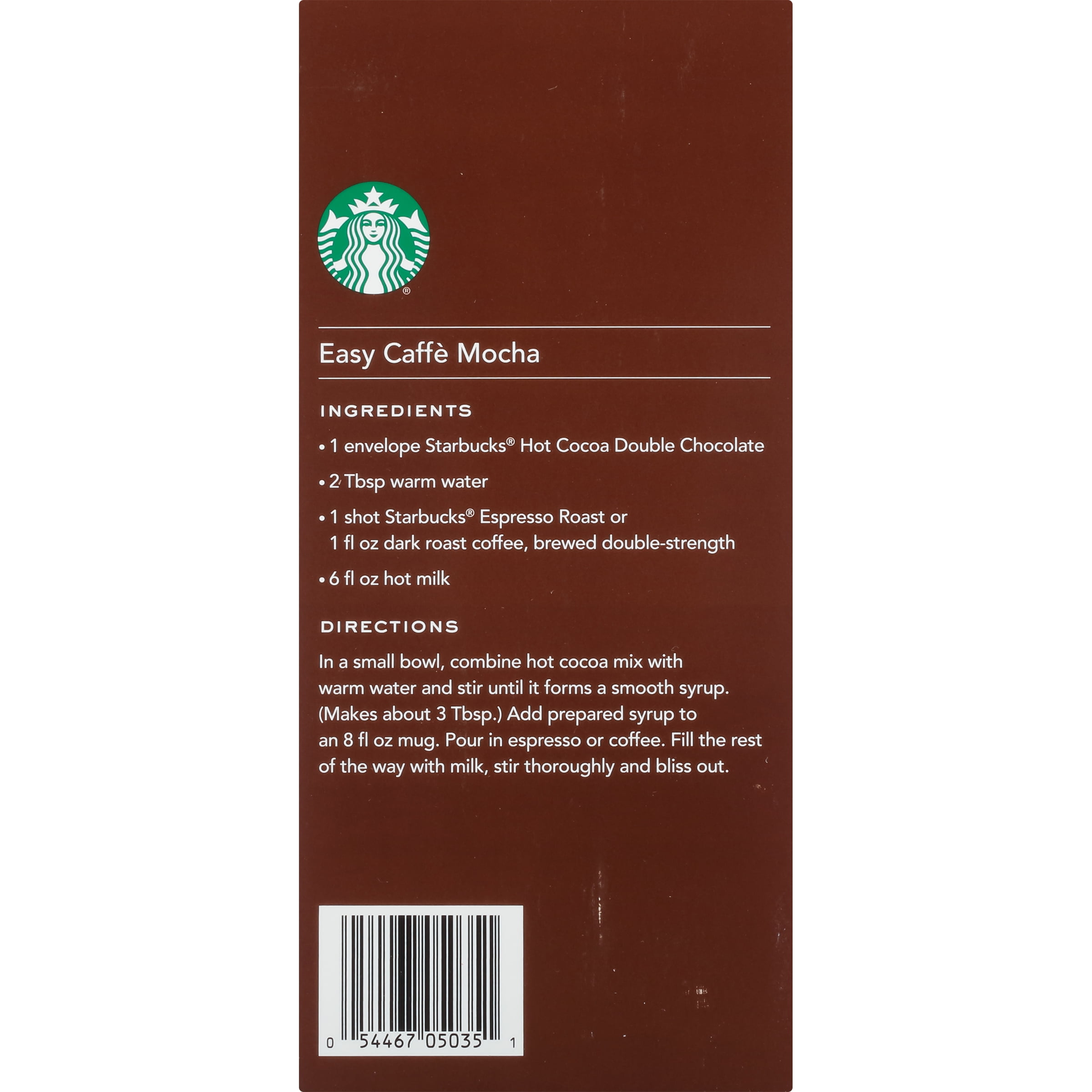 Nutrition Facts Starbucks Tall Hot Chocolate | Besto Blog
