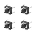 thumbnail image 3 of Interrupteur Tactile, 100 Pcs Interrupteur Tactile Momentané à Bouton-Poussoir Interrupteur Tactile à Bouton-Poussoir Utilisation Pratique, 3 of 14