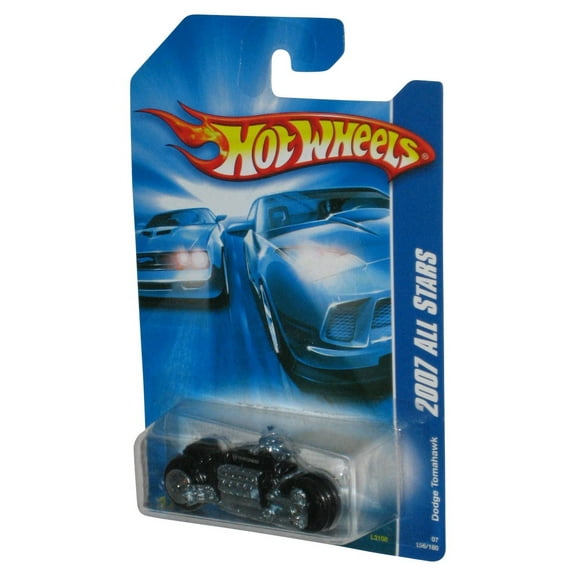 Hot Wheels 2007 All Stars Black Dodge Tomahawk Motorcycle Bike Toy 155/180