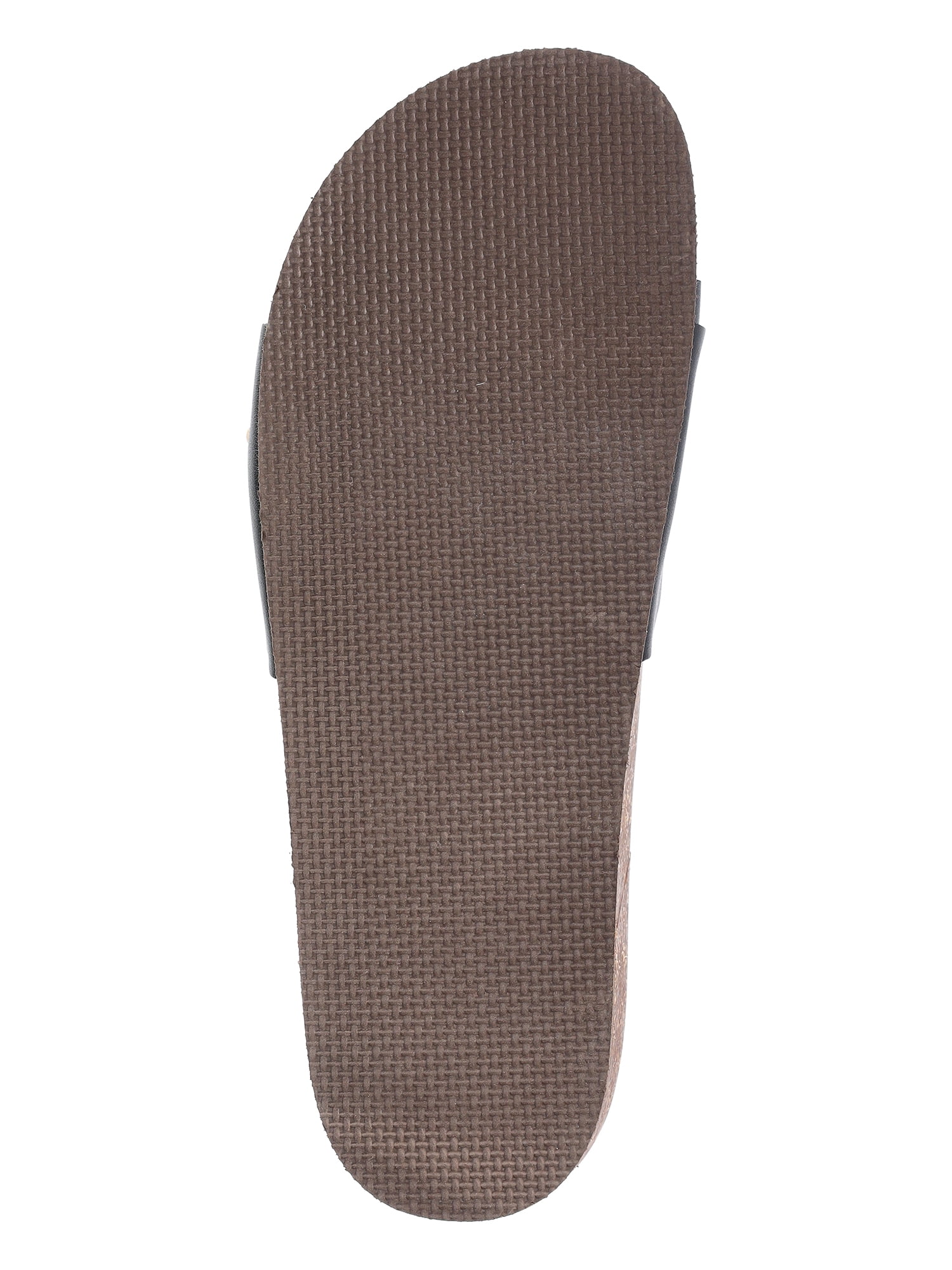 Time and Tru Women's One Buckle Footbed Slide Sandals