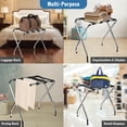 thumbnail image 5 of USTECH Portaequipajes de un solo nivel, paquete de 1, cromado, totalmente ensamblado, estante plegable para habitación de invitados, 5 of 5