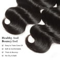 thumbnail image 5 of ASHINE 18 20 22 inch Raw Human Hair Bundles Body Wave Unprocessed for Women Natural Black 3 pcs Bundles, 5 of 7
