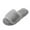 Grey, variant on Women's Fuzzy Slippers Open Toe Cozy Memory Foam House Shoes Soft Flat Indoor Outdoor Spa Slippers