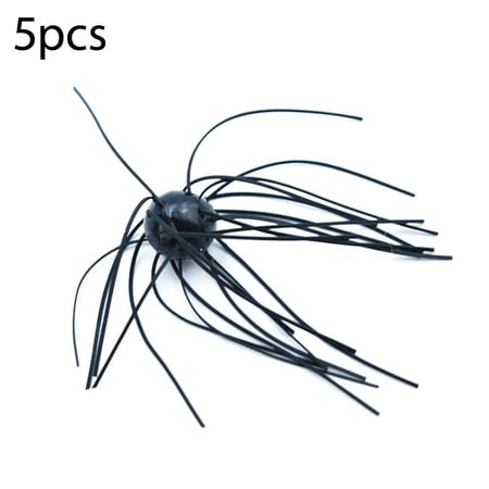5PCS Dice Baits for Bass Fishing Realistic Soft Fuzzy Dice Fishing Lure Floating Plastic Baits for Trout Bass Crappie Freshwater Saltwater