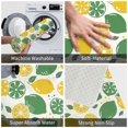 thumbnail image 4 of Non Slip Door Mat, Cute Limes Yellow Green Leaves Fast Drying Bath Tub Mats, Absorbent Bathroom Rugs Entrance Welcome Mat, Bath MatS for Tub, Floor, Home, Kitchen, Hotel,16x24in, 4 of 6