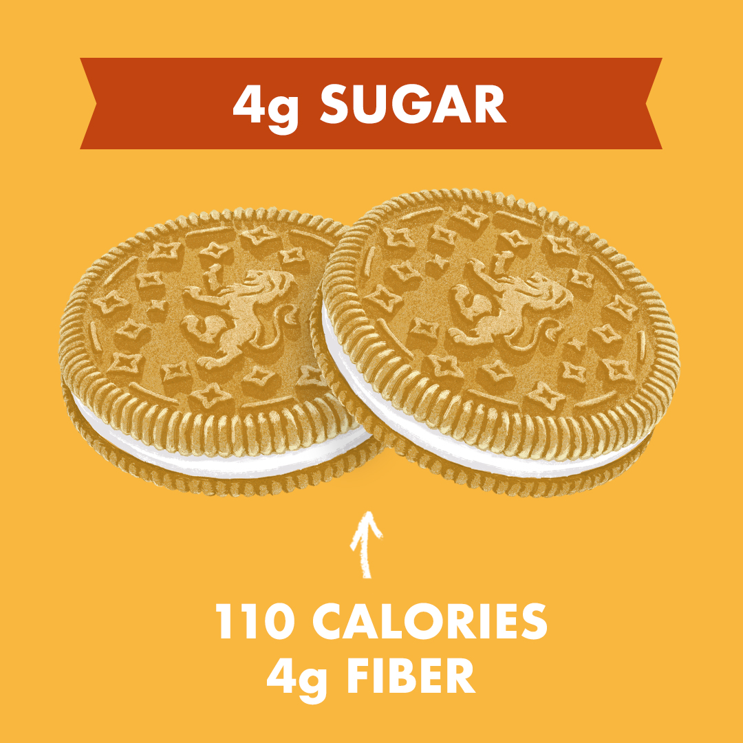 Rip Van Leos Keto Golden Vanilla Sandwich Cookies, Low Carb, 2g Sugar, 10 Packs, (40 Cookies 1.69oz Each)