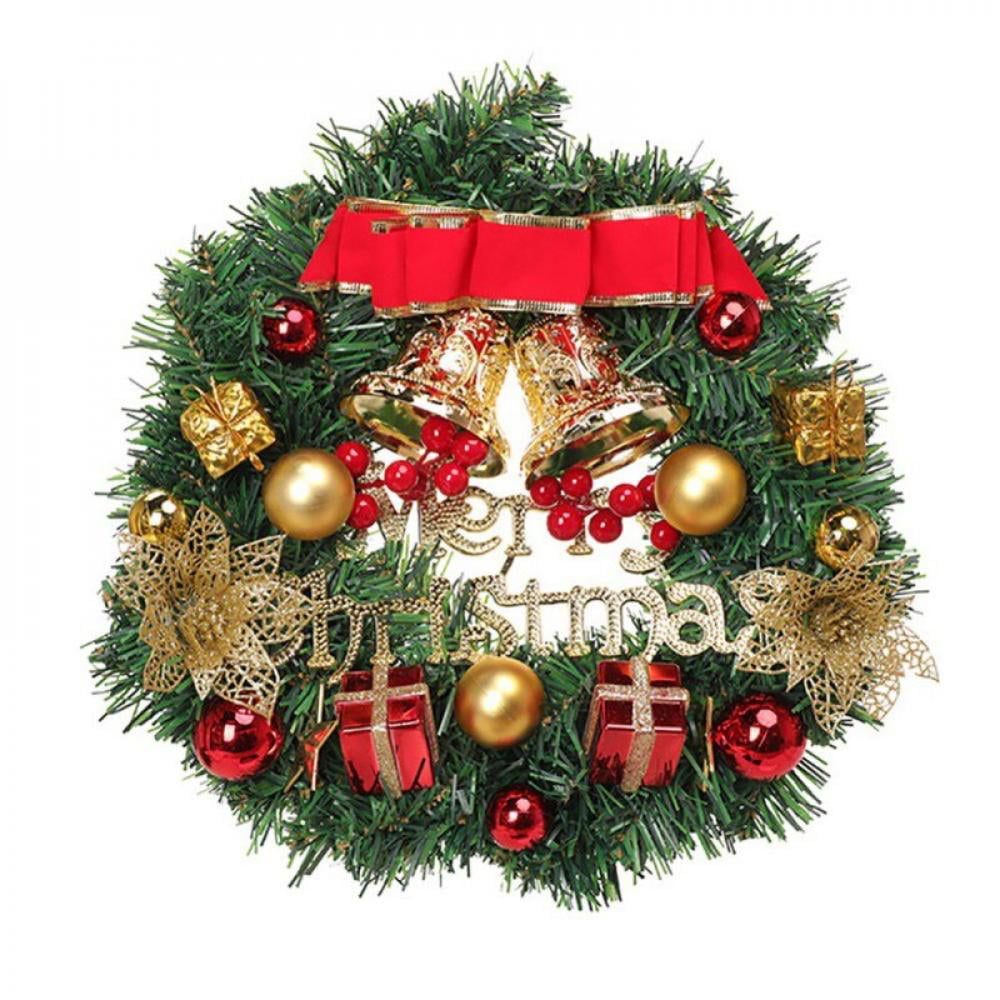 Christmas Wreath Door Wall Hanging Garland Ornament Home Holiday Decoration 