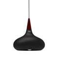thumbnail image 1 of Lampara De Techo Colgante Macaron Retro Con Madera 20 Cm de Diámetro ilios innova  Negro, 1 of 9