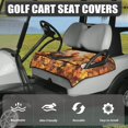 thumbnail image 3 of Whosucclay Rooster Autumn Leaves Golf Cart Seat Cover, Breathable Anti-Fade Towel Blanket for Most 2‑Seat Golf Carts Front Pockets Protector, 52.36"x 32.28", 3 of 7