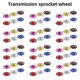 thumbnail image 2 of 1PCS Bicycle Rear Derailleur Jockey Wheel 11T Steel Bearing Pulley CNC Road Bike Guide Roller Idler, 2 of 5