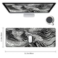 thumbnail image 2 of nygtbtfer Topographic Map Black Mouse Pad Big Gaming Mouse Pad XXL Mousepad Large Keyboard Mat with Non-Slip Rubber Base Stitched Edges Mouse Mat Desk Pad for Gaming and Office, 2 of 6