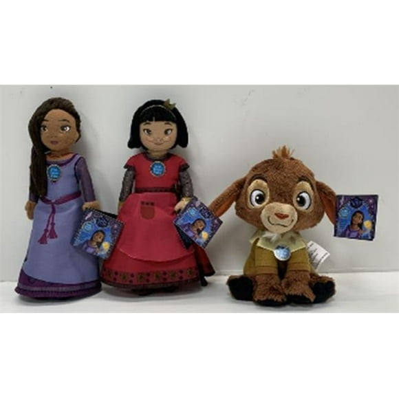 Just Play JUP10665 Disney Wish Talking Petit Jouet en Peluche, Lot de 6