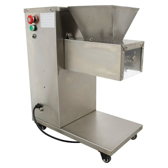 INTBUYING TJ130L Electric Meat Slicer Cutter Grinder with 6MM Blade 400Kg/H Stainless