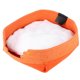 thumbnail image 4 of Cama cuadrada para dormir para gatos, cama portátil para cuatro mascotas de Colth naranja, suministros para gatos, rendimiento finamente ajustado, 4 of 9