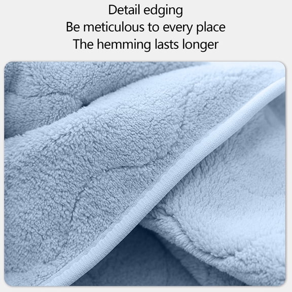 Bath Towels Set - 2PCS, Highly Absorbent, Heavy Duty & Multi-Purpose, 29.5in x 13.7in, 100% Cotton for Salon Bathroom Shower Pool Home - Blue - Akmoler