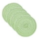 thumbnail image 1 of Uxcell 4 Pcs Manteles Individuales Redondos Tejidos, Mantel Lavable de 7 Pulgadas Resistente al Calor, Mantel Decorativo para Mesa de Comedor, Encimera, Verde, 1 of 7