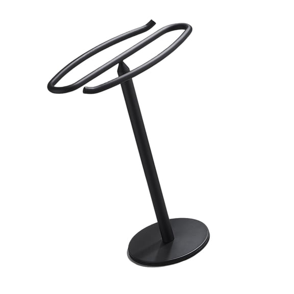 Stainless Steels Towel Stand S Shaped Bath Towel Rack with Nonslip Base