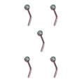 thumbnail image 3 of Langgg Nez Goujons Style Simple Femme Dressing Orner Accessoire de Décoration de Mode en Acier Inoxydable en Forme de L Bijoux Vis de Type 1 Type3 NO3, 3 of 6