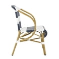 thumbnail image 5 of Safavieh Sarita Outdoor Striped Side Chair, Set of 2 - Navy/White, 5 of 9