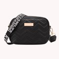 thumbnail image 1 of Moda mujer hombro bandolera Bolso de cuero casual pequeño Bolso (negro), 1 of 5