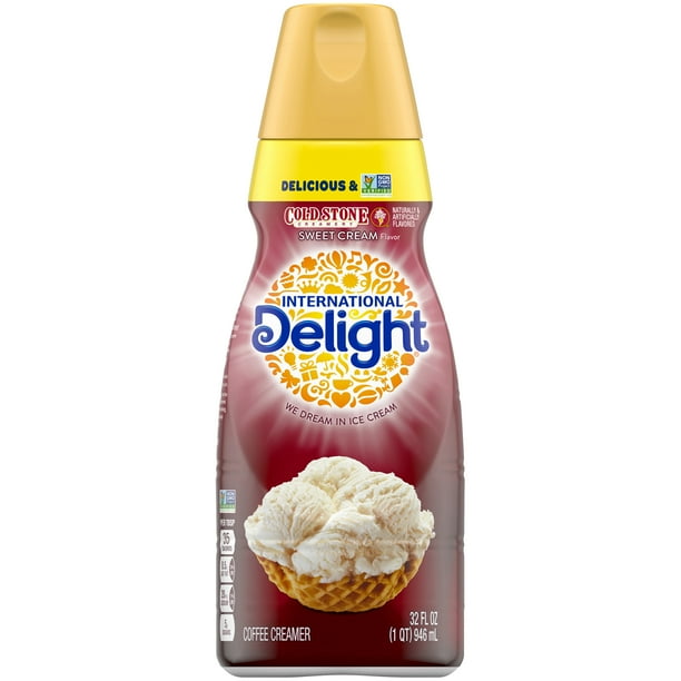 International Delight Cold Stone Creamery Sweet Cream Coffee Creamer, 32 Oz.