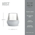 thumbnail image 4 of Host Freeze Tasting Glass, Vodka, Rum, Whiskey Glasses, 6.7oz Set of 2 Gray, 4 of 12