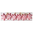thumbnail image 1 of New Christmas Tree Decoration Shaped Polygon Star Five Pointed Star Christmas Tree Decoration Props Red And White Star Pendant, 1 of 9