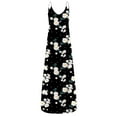 thumbnail image 4 of Leutsin Robe Décontractée à Fleurs pour Femme Aguichant à Rayures Sans Manches Longue Robe Grande Taille, 4 of 5
