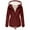 Wine, variant on Jackets for Women Trendy Plus Size Lapel Long Sleeve Vintage Quilted Thicken Hooded Fall Winter Womens Coats,Army Green,3XL