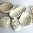 thumbnail image 3 of Cesta de fermentación de pan de ratán, redonda, ovalada, hecha a mano, aparato de fermentación, 3 of 5